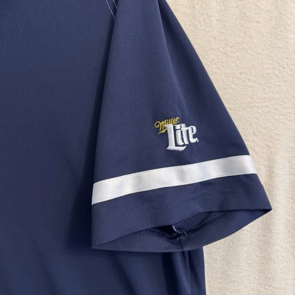 Under Armour Heat Gear Miller Lite Mens XL  Extra Large Navy Blue Polo - Picture 2 of 7